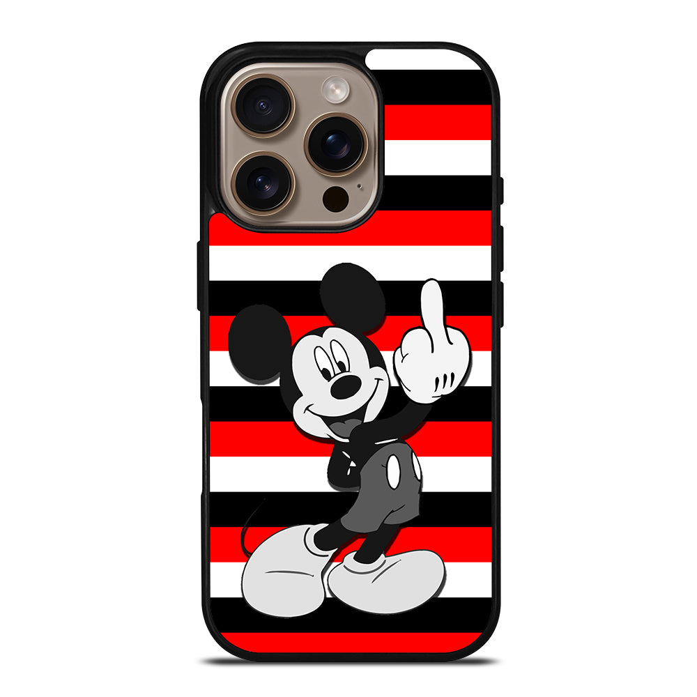 Mickey Mouse Middle Finger iPhone 16 Pro Case