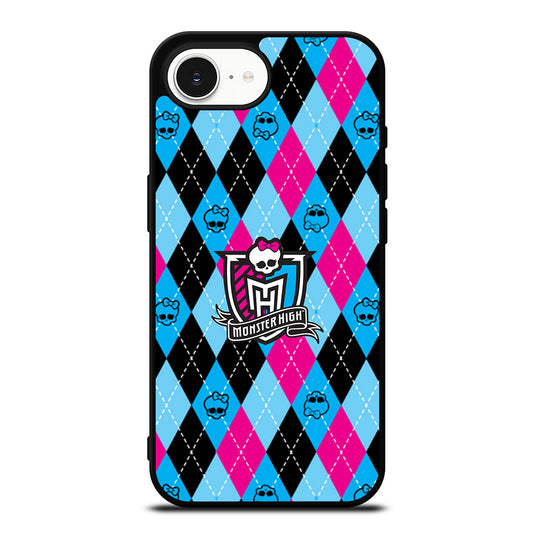 Monster High Wallpaper iPhone 16e case black TPU silicone rubber protective cover by Casedear