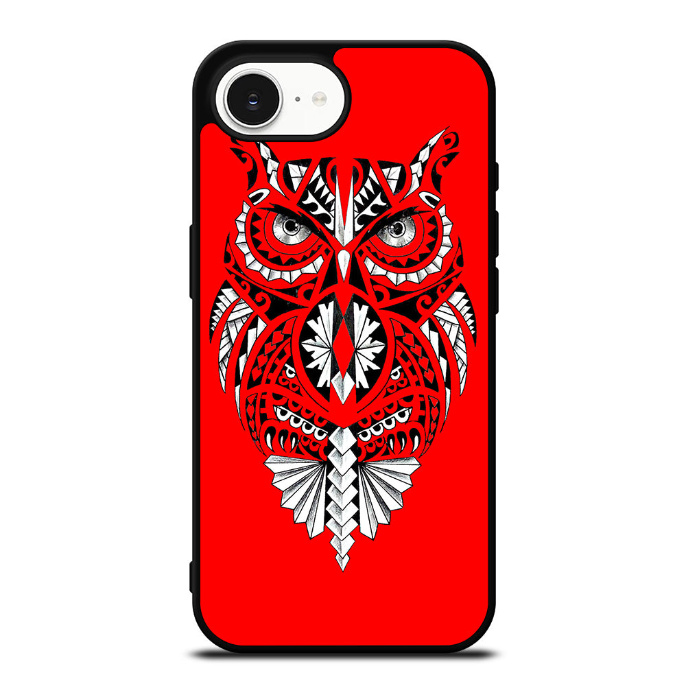 NEW AZTEC OWL iPhone 16e case black TPU silicone rubber protective cover by Casedear