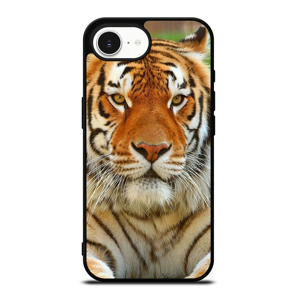 NEW BENGAL TIGER FACE iPhone 16e case black TPU silicone rubber protective cover by Casedear