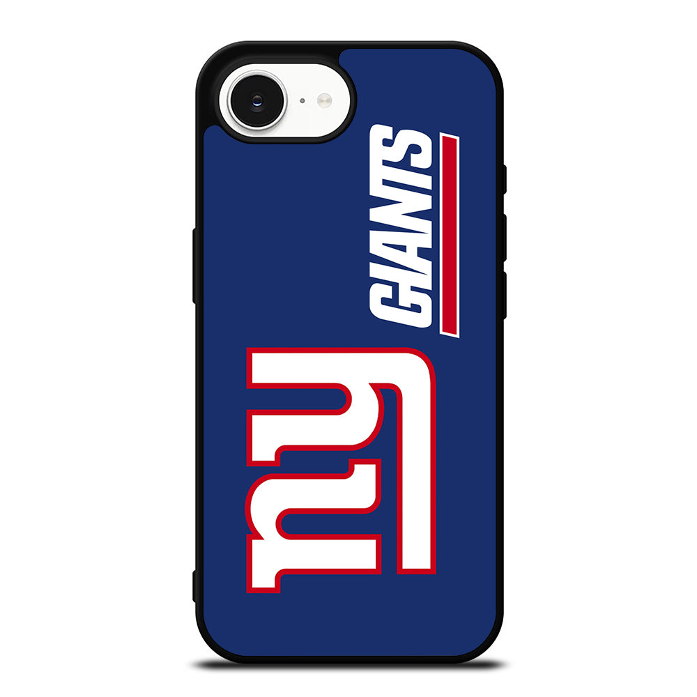 NEW YORK GIANTS CLUB iPhone 16e case black TPU silicone rubber protective cover by Casedear