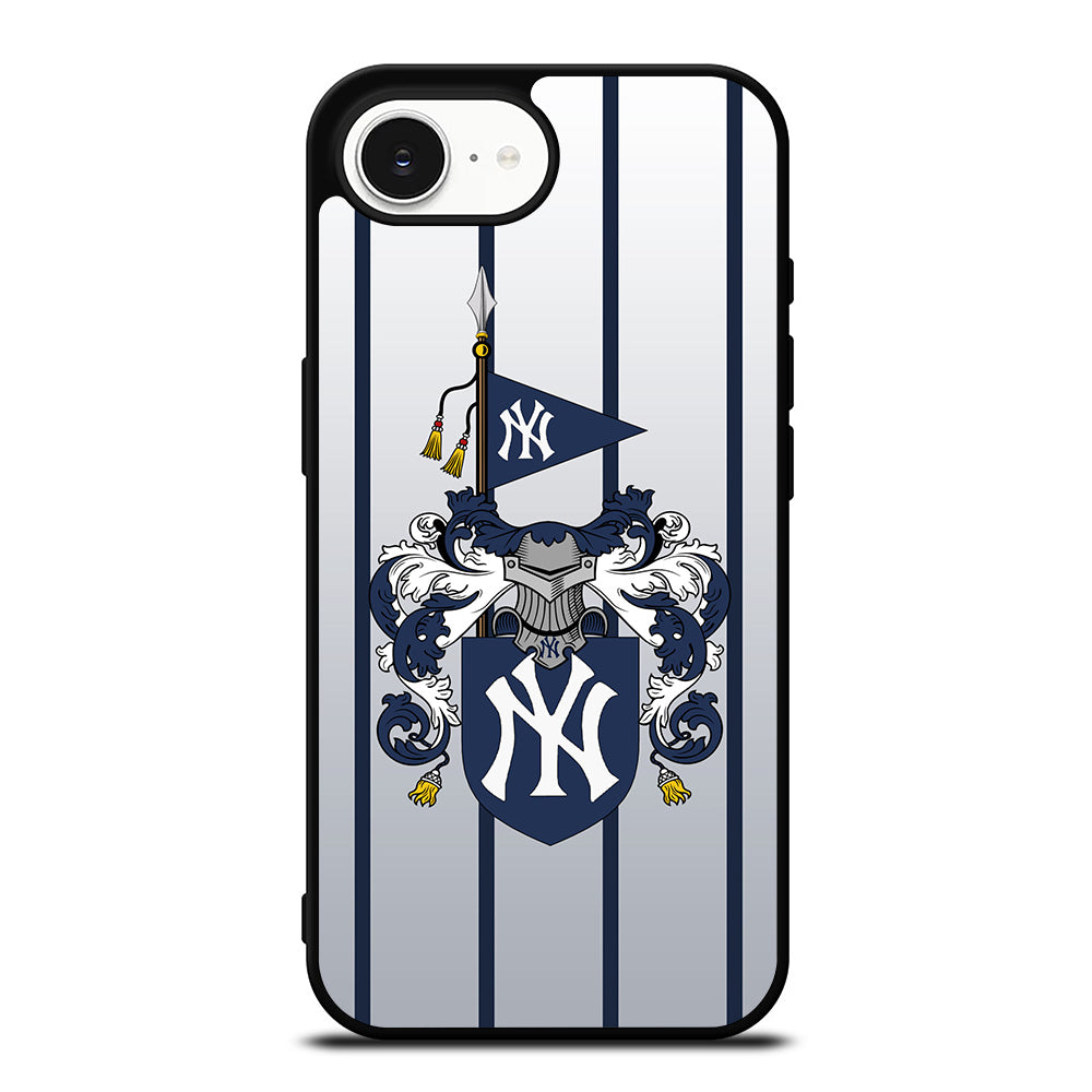 NEW YORK YANKEES GUARDIANS iPhone 16e case black TPU silicone rubber protective cover by Casedear