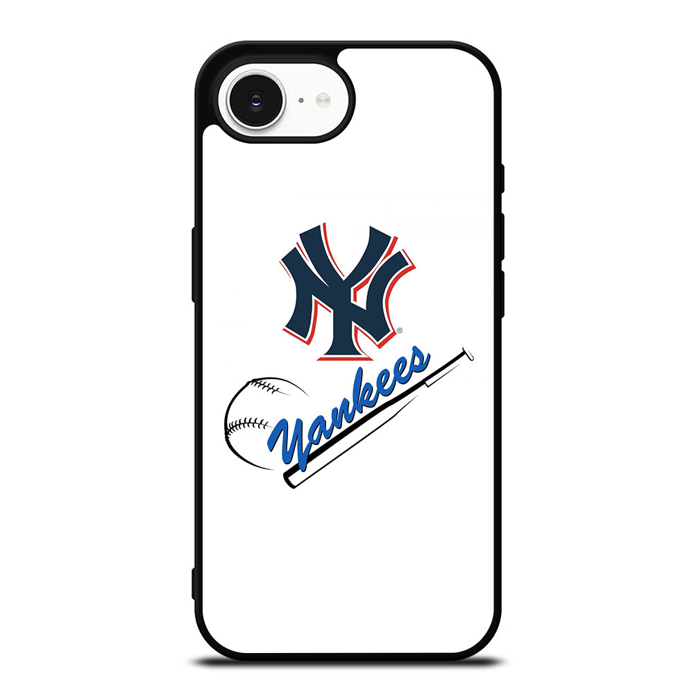 NEW YORK YUNKEES iPhone 16e case black TPU silicone rubber protective cover by Casedear
