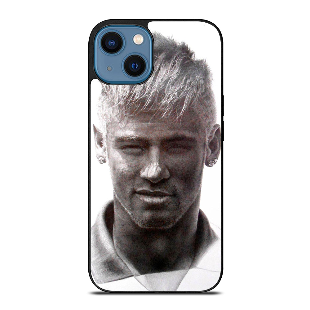 NEYMAR JR MONOCHROME FACE iPhone 14 Case