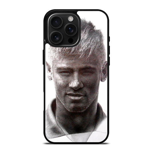 NEYMAR JR MONOCHROME FACE iPhone 16 Pro Max Case