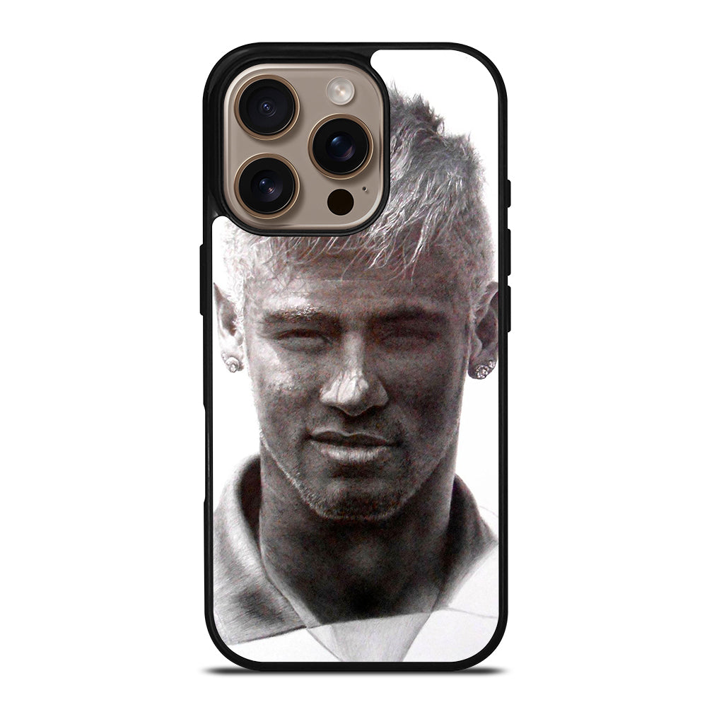 NEYMAR JR MONOCHROME FACE iPhone 16 Pro Case