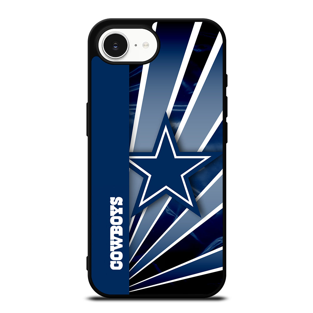 NFL Dallas Cowboys iPhone 16e case black TPU silicone rubber protective cover by Casedear
