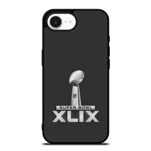 NFL Super Bowl iPhone 16e case black TPU silicone rubber protective cover by Casedear