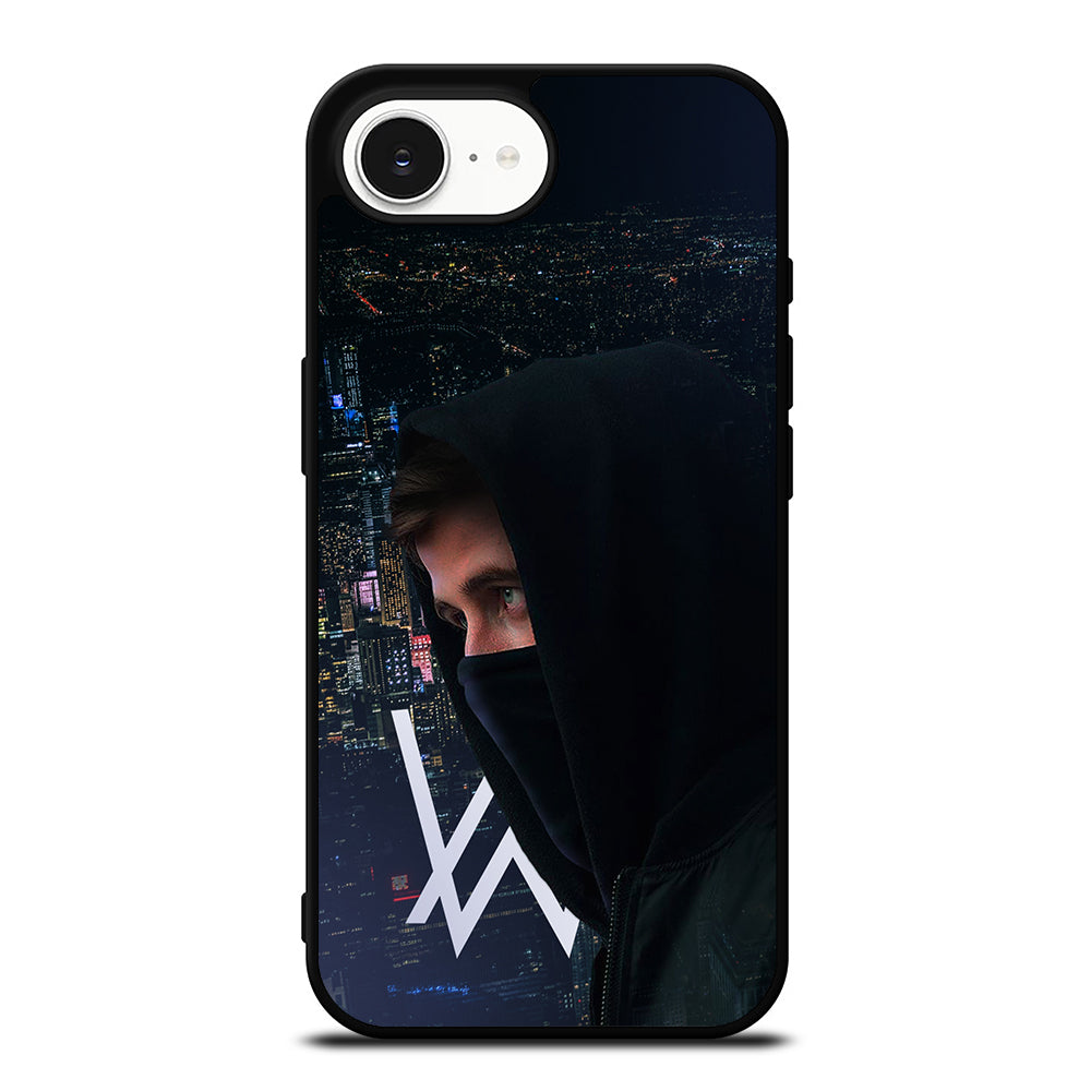 NICE ALAN WALKER iPhone 16e case black TPU silicone rubber protective cover by Casedear