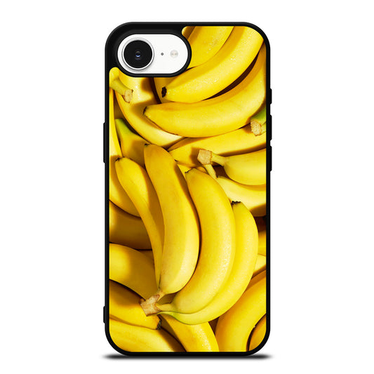 Nice Bananas iPhone 16e case black TPU silicone rubber protective cover by Casedear