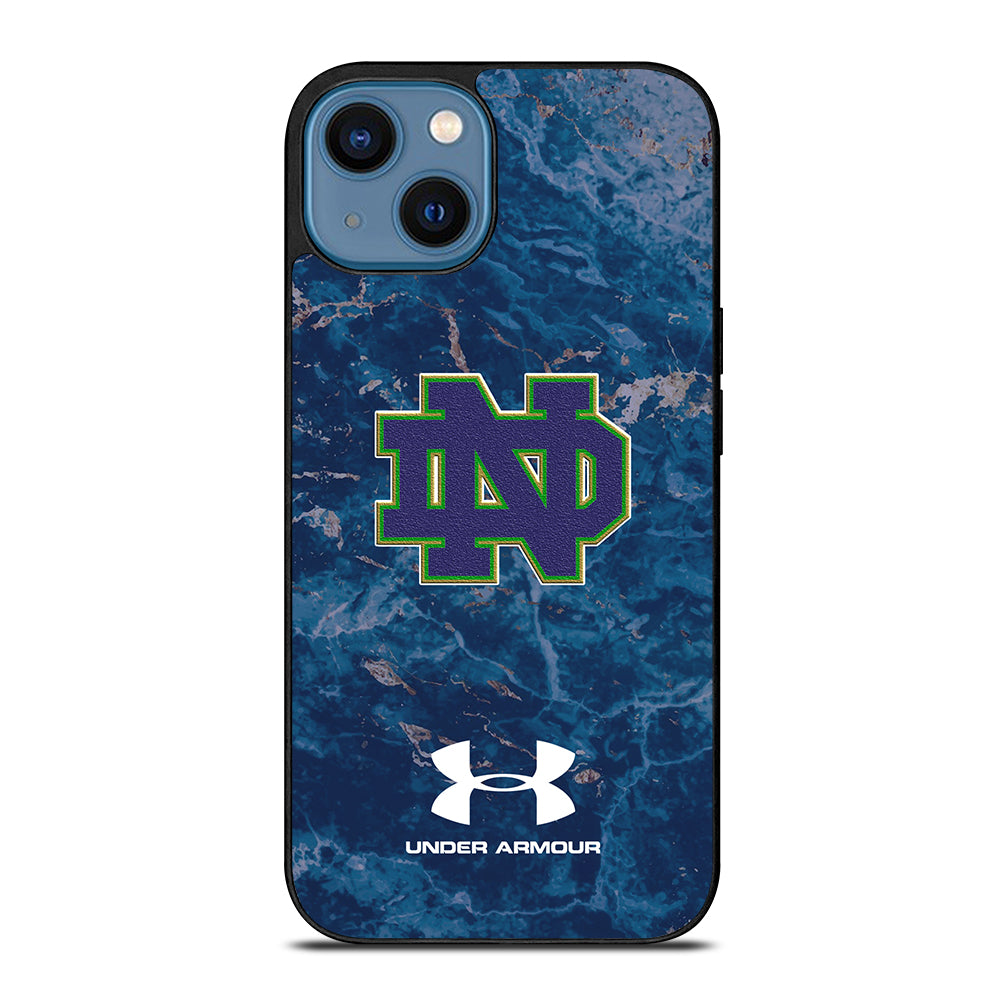 Notre Dame Under Armour Marble iPhone 14 Case