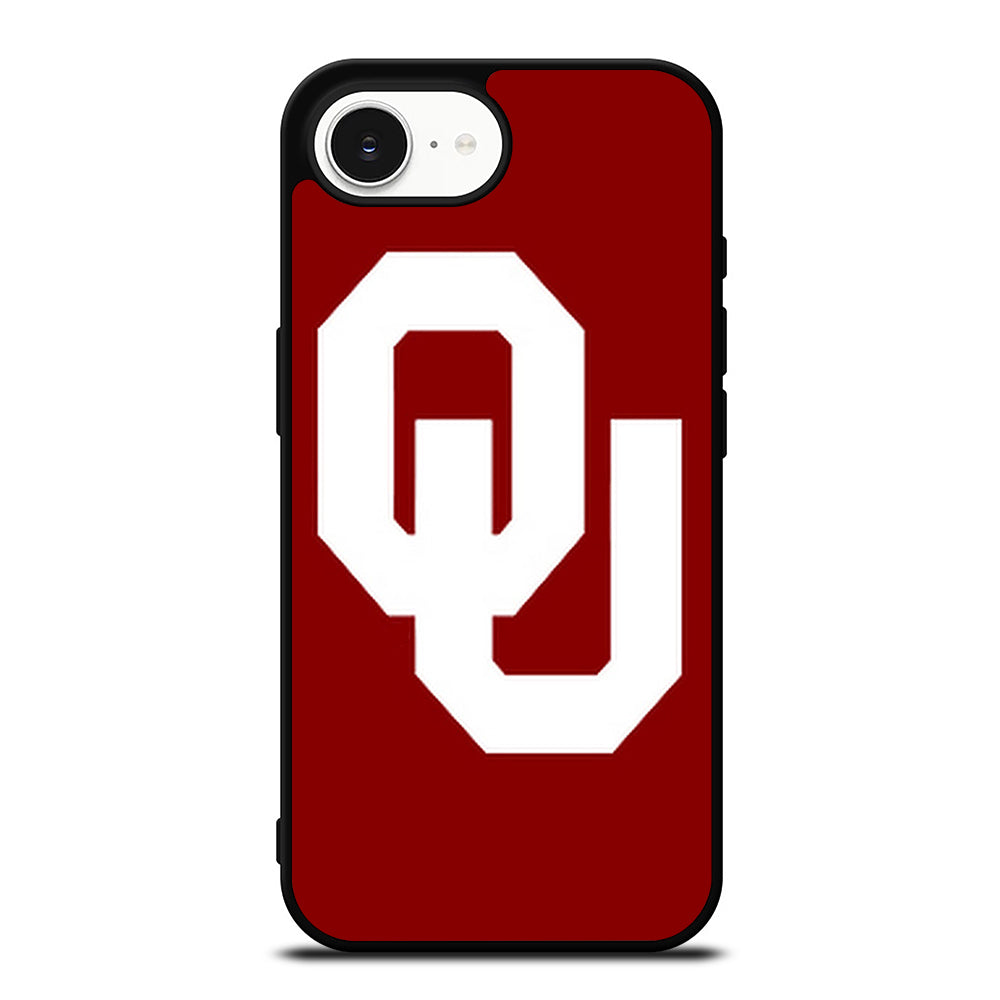 OKLAHOMA SOONER iPhone 16e case black TPU silicone rubber protective cover by Casedear