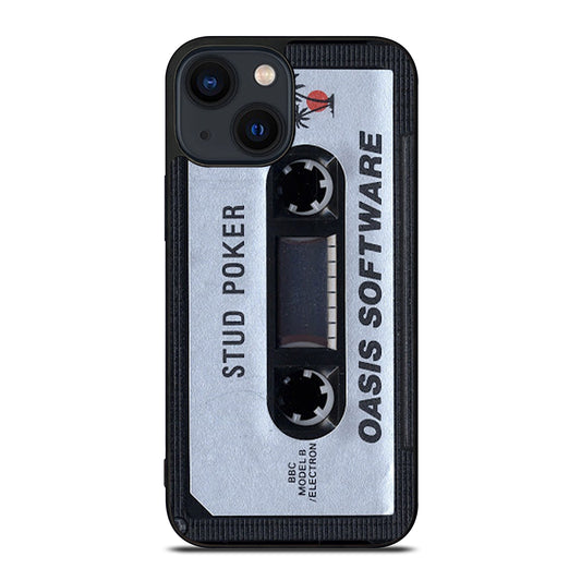 Oasis Cassette Stud Poker iPhone 14 Plus Case