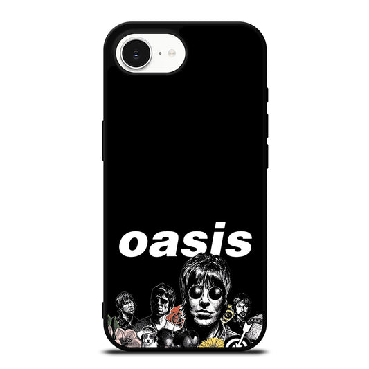 Oasis The Legend iPhone 16e case black TPU silicone rubber protective cover by Casedear