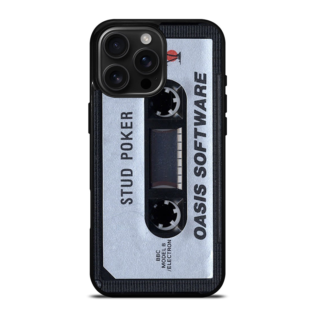 Oasis Cassette Stud Poker iPhone 16 Pro Max Case