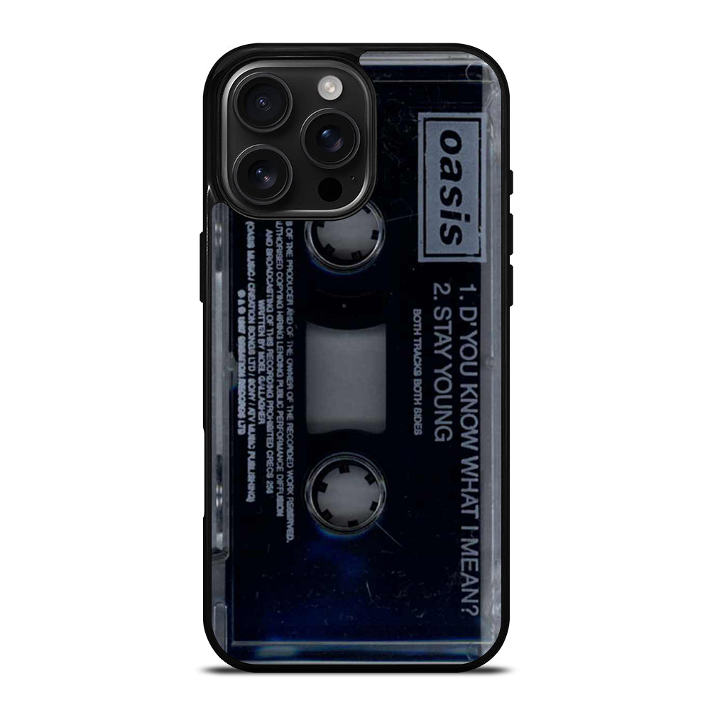 Oasis Stay Young Cassette iPhone 16 Pro Max Case