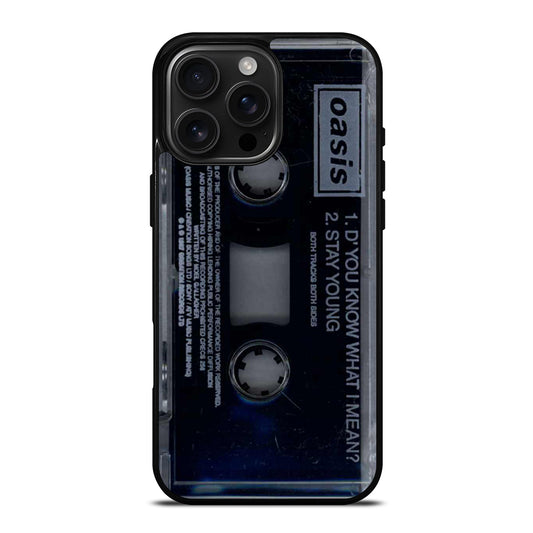 Oasis Stay Young Cassette iPhone 16 Pro Max Case