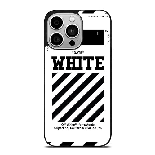 Off White Straight iPhone 14 Pro Case