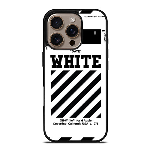 Off White Straight iPhone 16 Pro Case