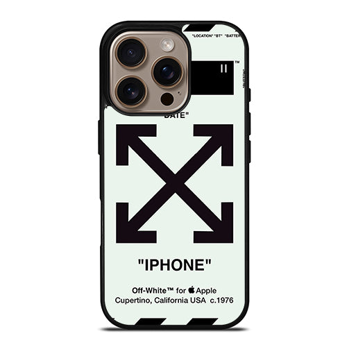 Off White Time Date iPhone 16 Pro Case