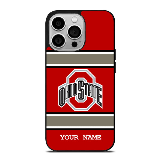 Ohio State Buckeyes Custom Your Name iPhone 14 Pro Case