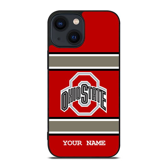 Ohio State Buckeyes Custom Your Name iPhone 14 Plus Case