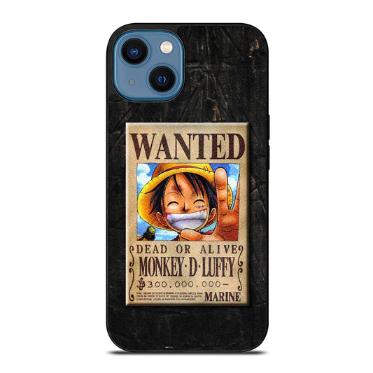 One Piece Luffy Wanted iPhone 14 Case