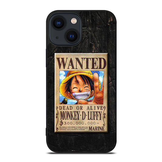One Piece Luffy Wanted iPhone 14 Plus Case