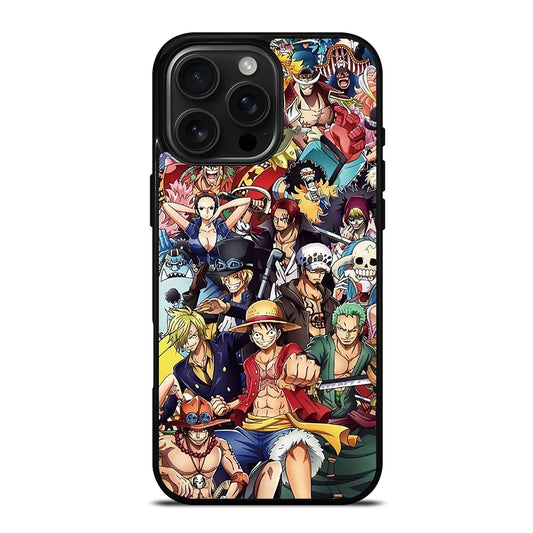 One Piece Luffy Collage iPhone 16 Pro Max Case