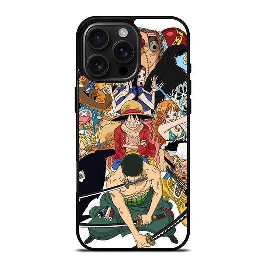 One Piece Luffy Print iPhone 16 Pro Max Case