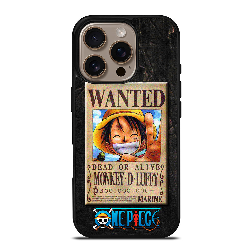 One Piece Wanted News iPhone 16 Pro Case