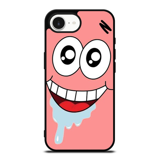 PATRICK FACE iPhone 16e case black TPU silicone rubber protective cover by Casedear
