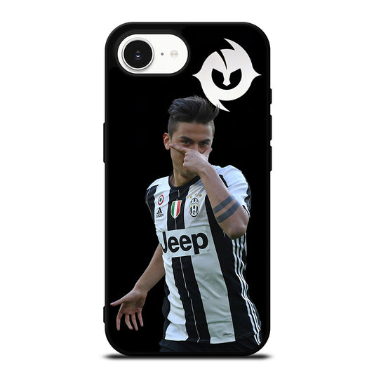 PAULO DYBALA LOGO iPhone 16e case black TPU silicone rubber protective cover by Casedear
