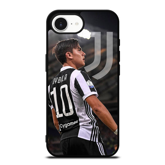 PAULO JUVENTUS DYBALA iPhone 16e case black TPU silicone rubber protective cover by Casedear