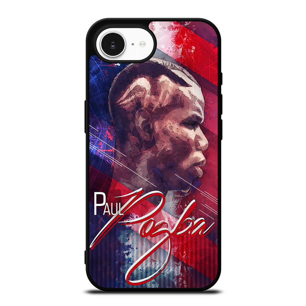 PAUL POGBA iPhone 16e case black TPU silicone rubber protective cover by Casedear