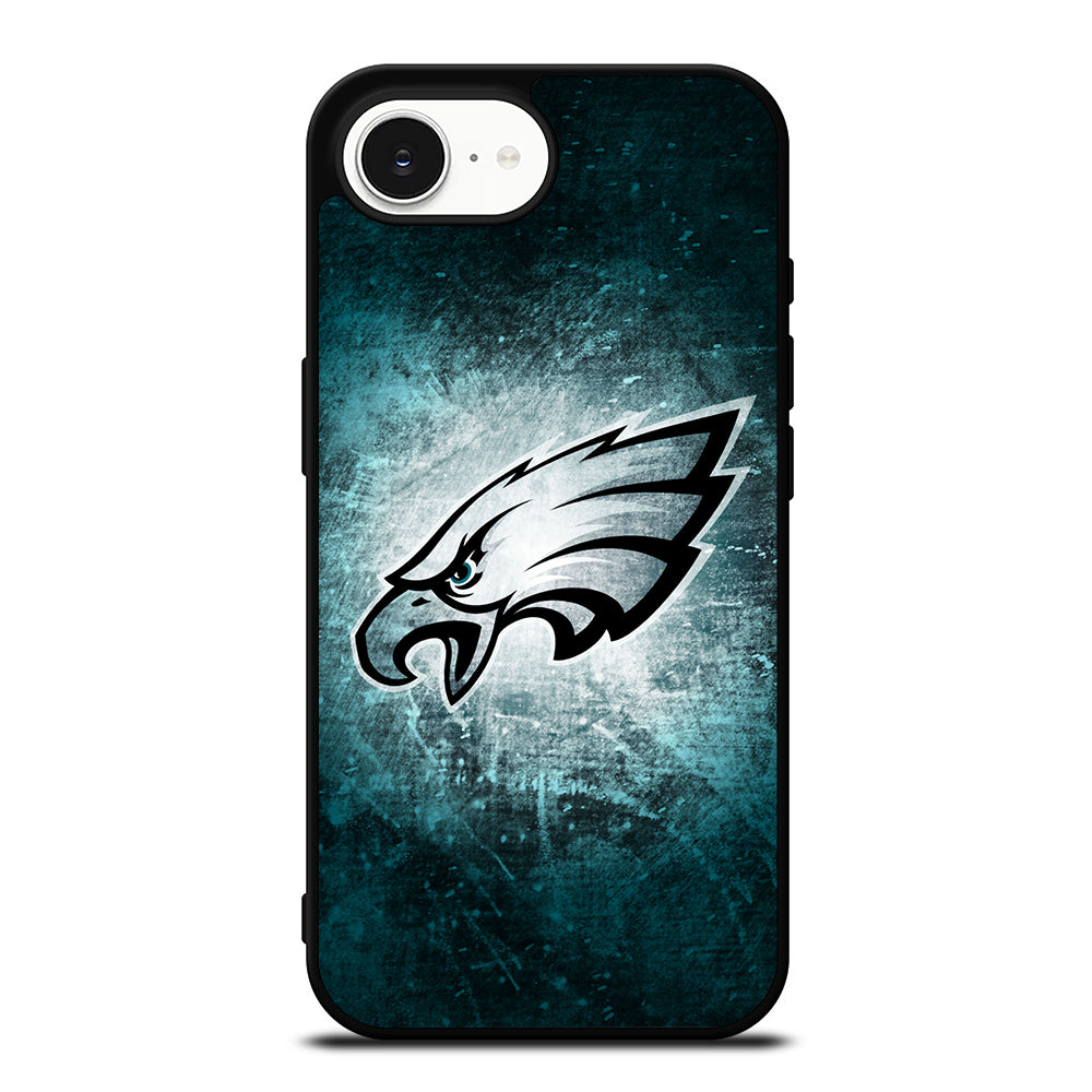 PHILADELPHIA EAGLES iPhone 16e case black TPU silicone rubber protective cover by Casedear