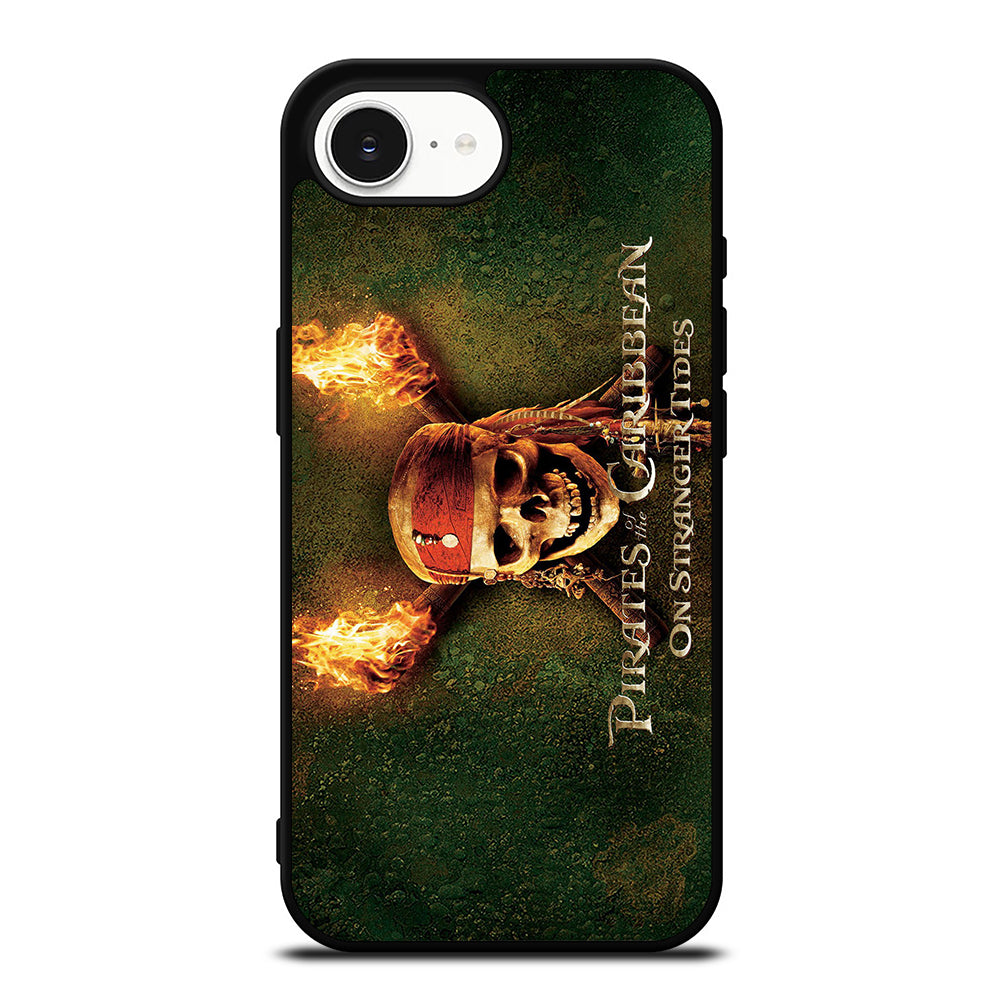 PIRATES OF THE CARIBBEAN ON STRANGER TIDES iPhone 16e case black TPU silicone rubber protective cover by Casedear