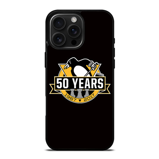 PITTSBURGH PENGUINS 50 YEARS iPhone 16 Pro Max Case