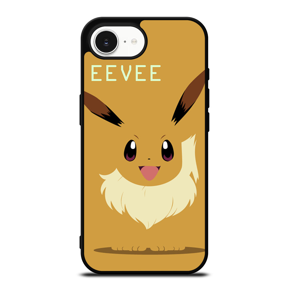 POKEMON EEVEE EXTENDED iPhone 16e case black TPU silicone rubber protective cover by Casedear