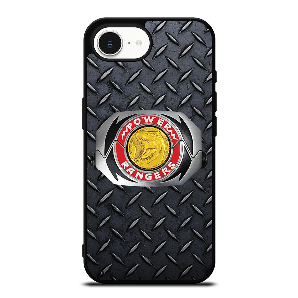 POWER RANGERS MIGHTY MORPHIN1 iPhone 16e case black TPU silicone rubber protective cover by Casedear