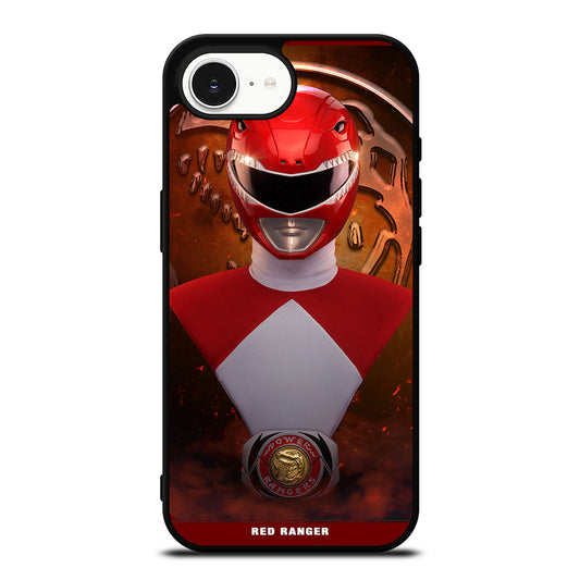 POWER RANGERS MIGHTY MORPHIN iPhone 16e case black TPU silicone rubber protective cover by Casedear