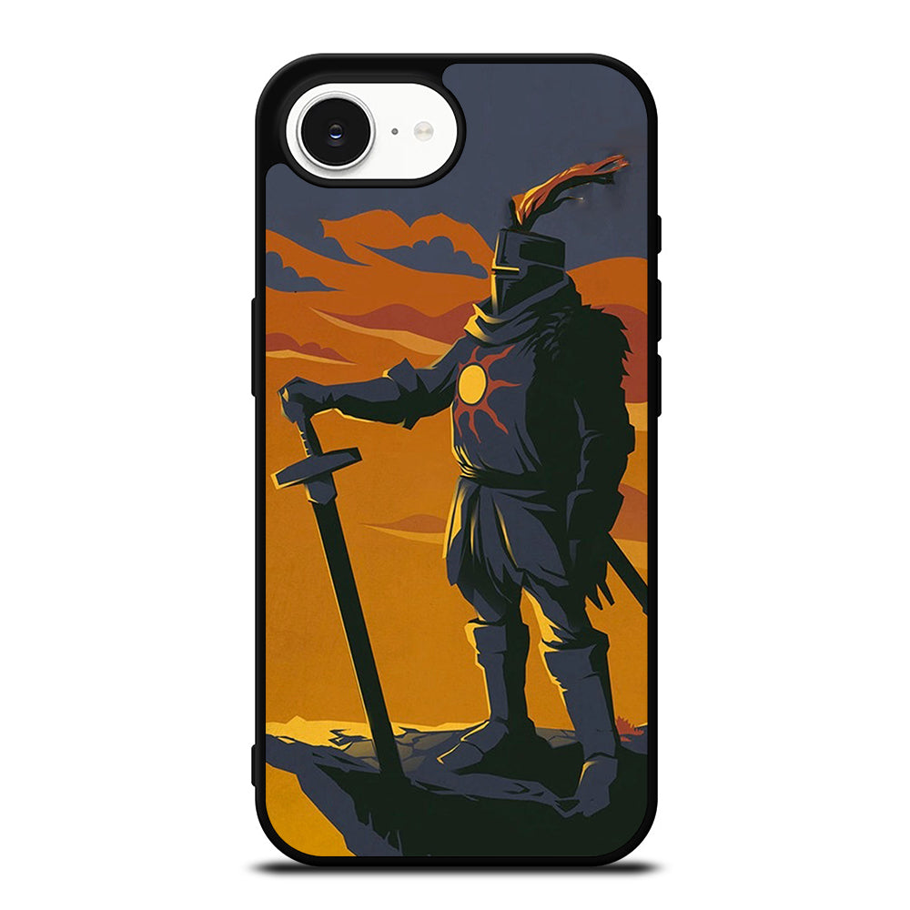 PRAISE THE SUN DARK SOULS iPhone 16e case black TPU silicone rubber protective cover by Casedear
