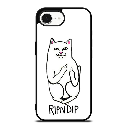 PREMIUM RIPNDIP iPhone 16e case black TPU silicone rubber protective cover by Casedear