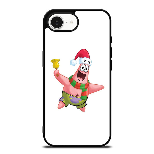 Patric Santa Bell iPhone 16e case black TPU silicone rubber protective cover by Casedear