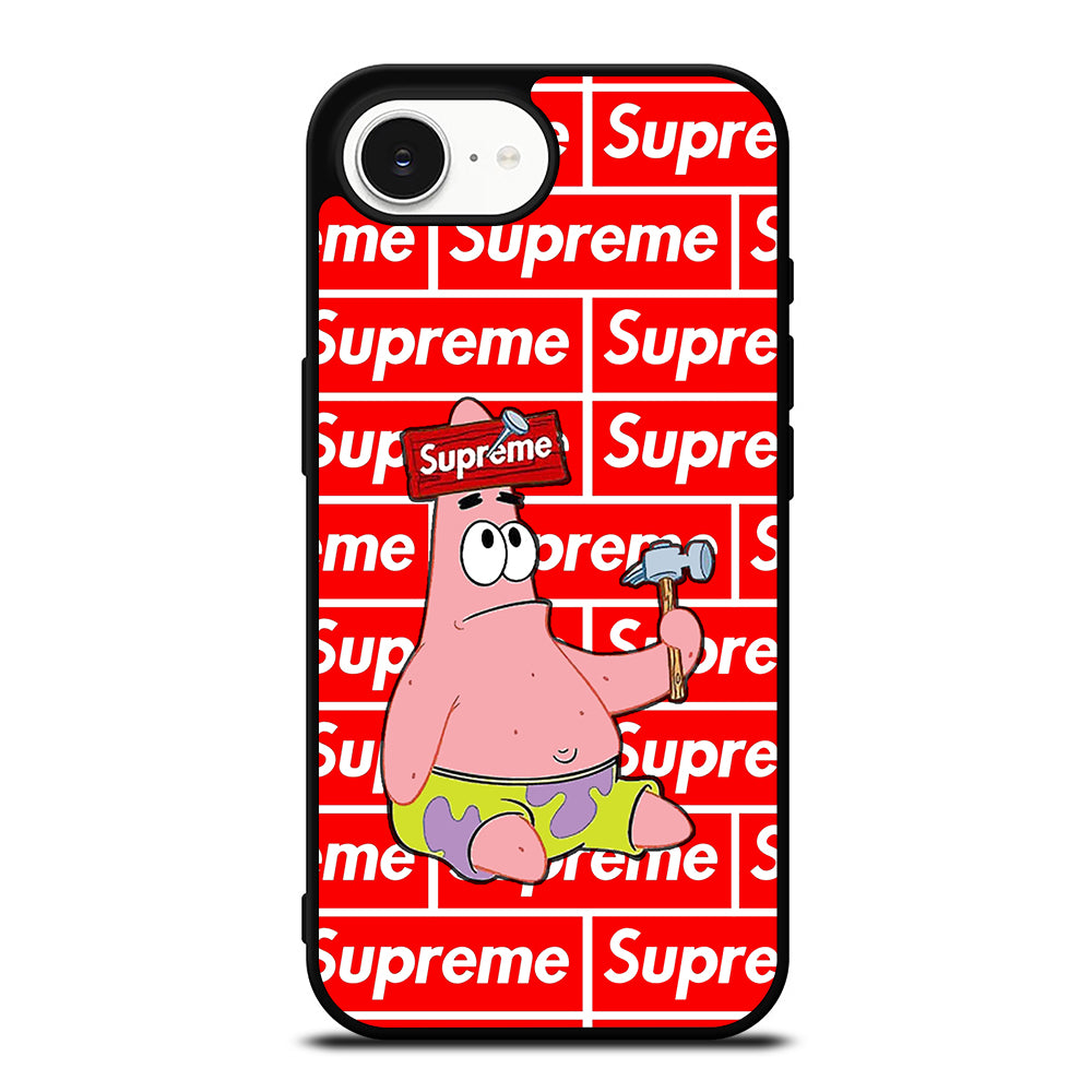 Patrick Supre iPhone 16e case black TPU silicone rubber protective cover by Casedear