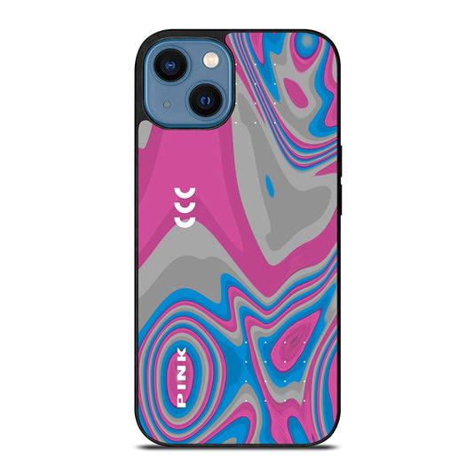 Pink Swirls Liquify iPhone 14 Case