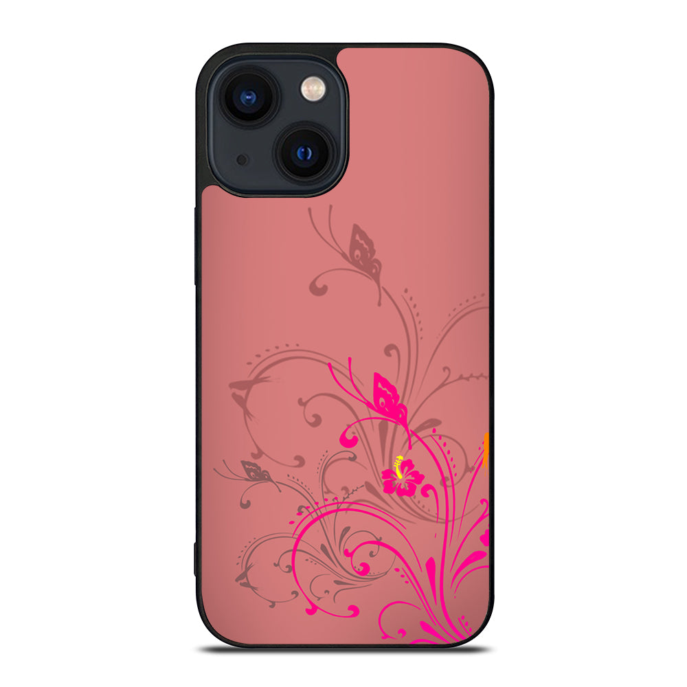Pink Swirls iPhone 14 Plus Case