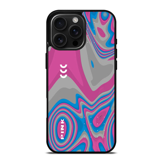 Pink Swirls Liquify iPhone 16 Pro Max Case