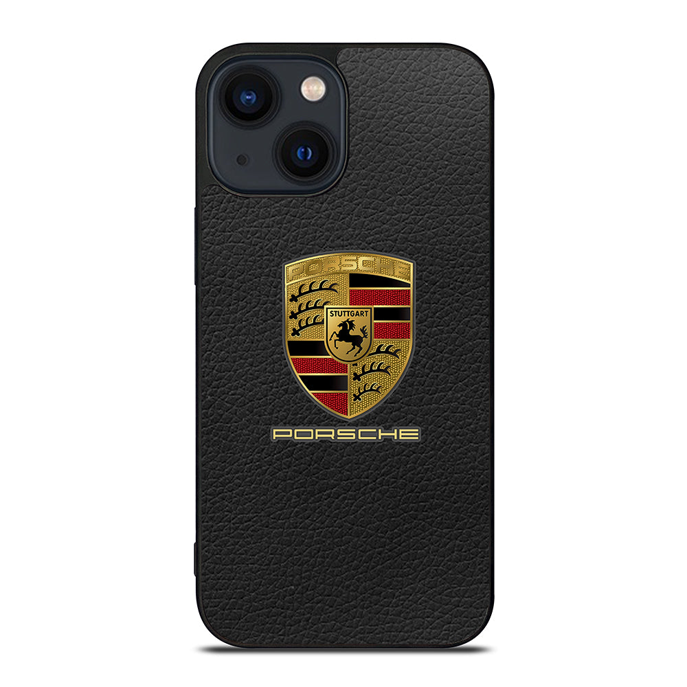 Porsche Leather Logo iPhone 14 Plus Case