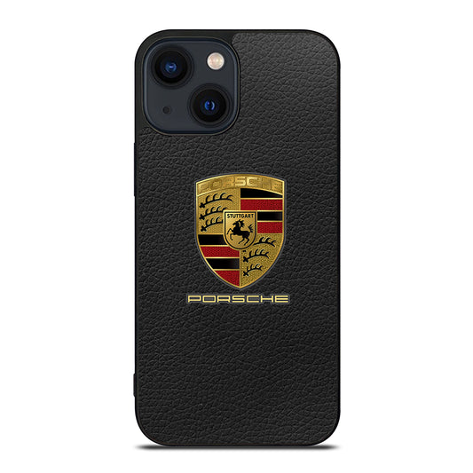 Porsche Leather Logo iPhone 14 Plus Case